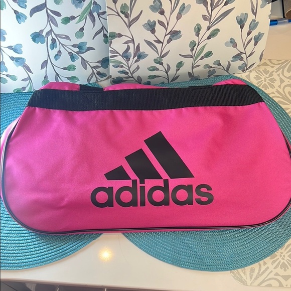 NWT Adidas Pink and Black Women's Duffle Gym Bag - Picture 3 of 17
